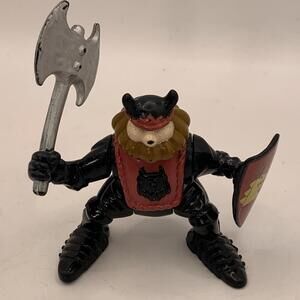 Fisher Price Great Adventure Castle Black Armor King Figure Dragon Shield + Axe